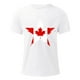 thumbnail image 4 of Tops para hombre, blusas y camisas de cuello redondo y manga corta para hombre. Camiseta de cuello redondo y manga corta con estampado de bandera canadiense para hombre. Blusa de algodón y poliéster p, 4 of 5