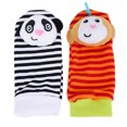 thumbnail image 4 of Calcetines y muñequeras con sonajeros para bebés, juguetes con sonajeros con sonido para bebés, monos y pandas, 4 of 8