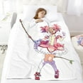 thumbnail image 5 of Throw Blanket for Puella Magi Madoka Magica Soft Warm Bed Couch Flannel Blanket for Kids Girls Boys Gifts Home Decor 50x60 Inch, 5 of 7