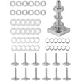 thumbnail image 1 of czcpp-T Slot Bolts for Thule, Yakima Roof Rack Cross Bars, Platform, Cargo Basket, Stainless Square T Track Bolt Adapter to Secure Bike/Ski/Kayak Rack, Solar Panel, Awning, M6x35mm, 4mm Thickness, 1 of 4