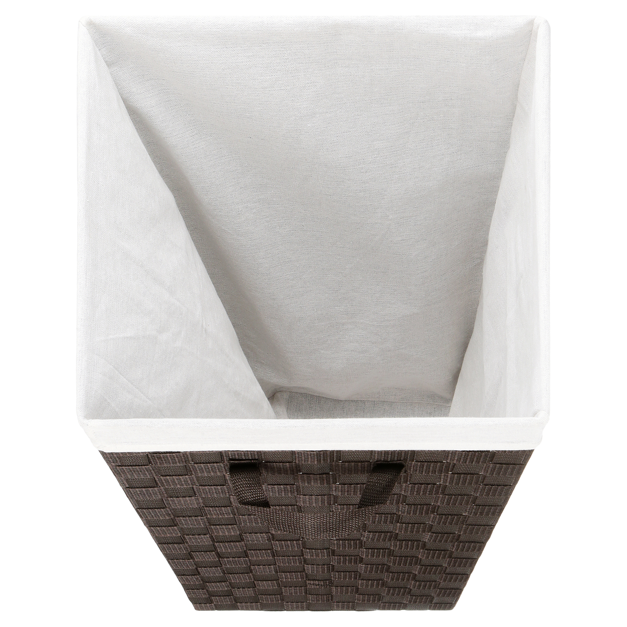 Whitmor Woven Strap Laundry Hamper with Fabric Liner, Espresso - image 8 of 8