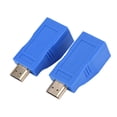 thumbnail image 4 of Adaptador extensor HDMI de 1 par, transmisor y receptor de amplificación de señal RJ45 de 30 metros, 4 of 10