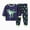 R222-Navy, variant on NOLDARES Toddler Baby Boy Fall Winter Outfits Clothing Set 2pcs Colorful Print Long Sleeve Sweatshirt Tops Elastic Joggers Pants Clothes(Red,3-4 Y)