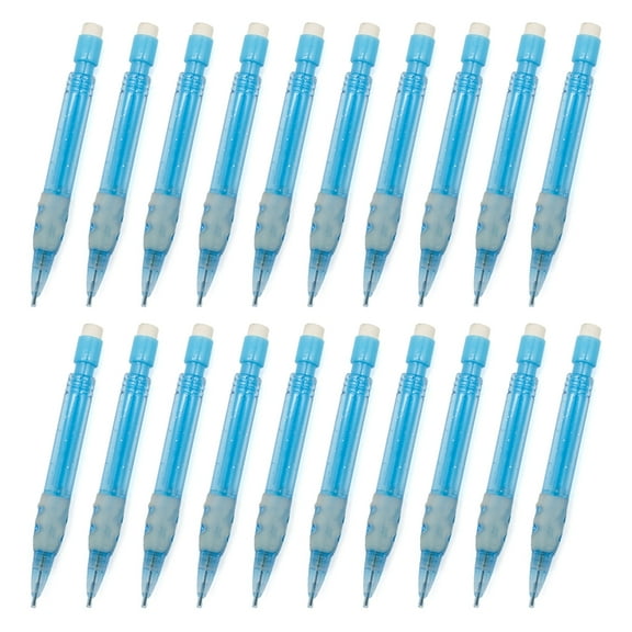 20Pcs Small Short Mechanical Pencil with Small Eraser 0.7MM Automatic Pencil