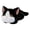 White, variant on Lying Cat Plush Toy - Ultra-Soft Stuffed Animal Pillow, Cute Sleepy Calico Design, Kids Birthday Gift & Cozy Room Decor (Polyester, Multi-Size)