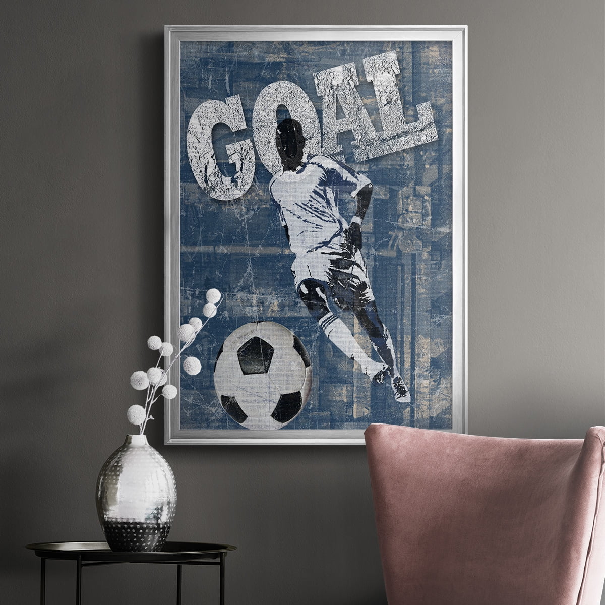 Goal Scorer Premium Framed Print - Ready to Hang
