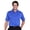 Klein Blue/White, variant on Monterey Club Men's Vanguard Stripe Texture Golf Polo Shirt #1077