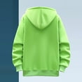 thumbnail image 4 of VSSSJ Hoodies for Men Lace Up V Neck Thick Henley Sweatshirt Long Sleeve Loose Solid Vintage Drawstring Hooded Pullover Hoodie with Pocket Green XL, 4 of 6