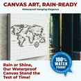 thumbnail image 4 of Sketched World Map Canvas Wall Art by Mavis Print- 14x14 inches Map Wall Decor | UV & Water Resistant HD Printed & Wooden framed wall art | Modern Wall Decor for Gift | Made in USA, 4 of 5