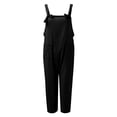 thumbnail image 5 of HBFAGFB Jumpsuit Womens Fashion Comfortable Shoulder Strap Loose Rompers with Pockets Black Size S, 5 of 5