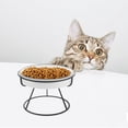 thumbnail image 4 of TEHAUX Pet Watering Bowls Elevated Ceramic Design For Cats And Small Dogs Feeding 1 Set, 4 of 7