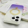 thumbnail image 4 of Magnetic for iPhone 13 Pro Max Phone Case for Women/Men，MagSafe Gradation Color Glitter Hard Case, Military Grade Drop Protection Shockproof Protective Case 6.7inch- Silver Gradation Purple, 4 of 14