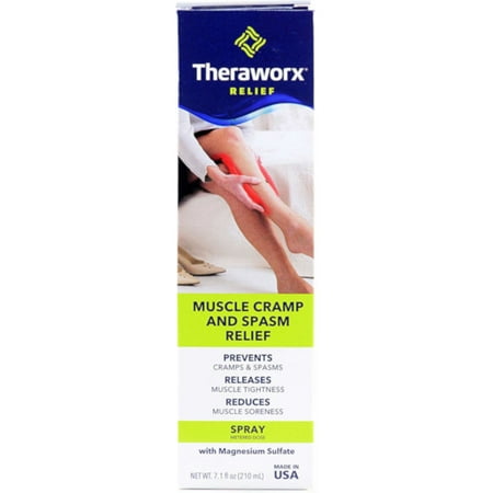 Theraworx Relief Fast-Acting Spray for Leg Muscle & Foot Cramps 7.1oz