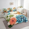 thumbnail image 3 of Castle Fairy Chic Flowers Bedding Comforter Set 7-Piece for Boys Girls,Floral Butterfly King Bedding Sets,Vintage Aesthetic Ultra Soft Bed Sheets,Lightweight Room Decor,Reversible, 3 of 8