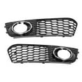 thumbnail image 2 of Rejilla de malla para marco de lámpara de luz antiniebla compatible con Audi A4 B8 2009-2011 (galvanizada), 2 of 11