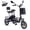 Black, variant on DRNANLIT Folding Electric Tricycle for Adults 48V Removable Battery,with 2 Seats , 350W,MotorUp to 45 Miles