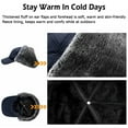 thumbnail image 4 of Winter Trapper Hat, IC ICLOVER Unisex Ushanka Hunting Hat Russian Trooper Ear Flap Chin Strap Hat with Windproof Mask-Keep Warm in Cold Weather-Dark Blue, 4 of 10