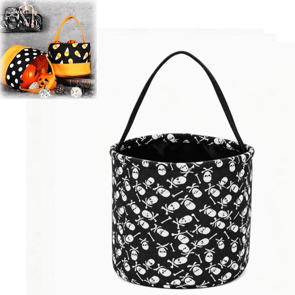 Halloween Decor Basket, Halloween Candy Storage Server Bucket, Boo Bucket, Halloween Gifts Basket for Adults(xxw)