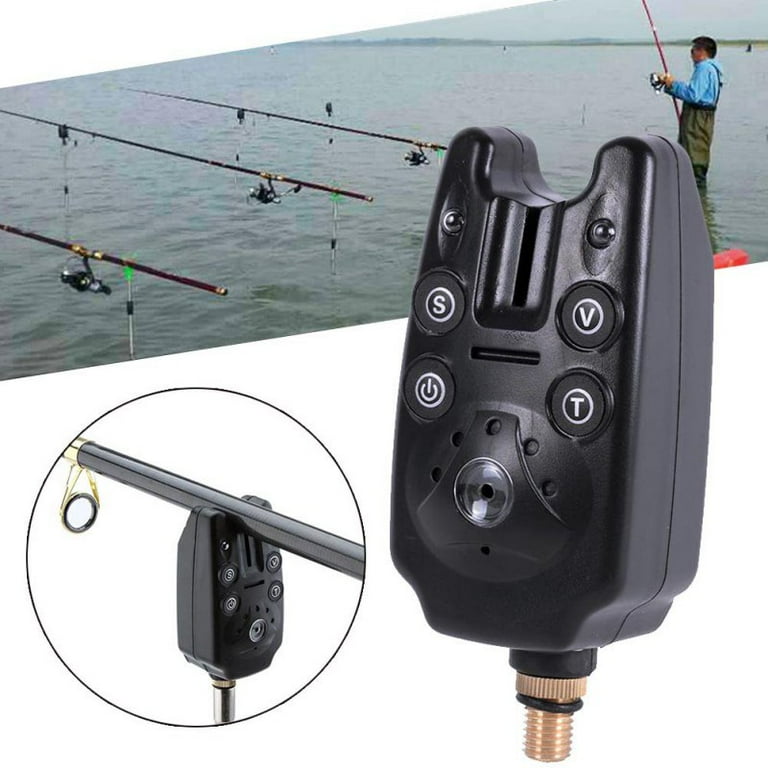 Rosixehird Bite Alarms for Fishing Poles - Electronic Fish Rod Alarm |  Fishing Bite Sound Alert Sensitive Electronic Indicator with LED Light for