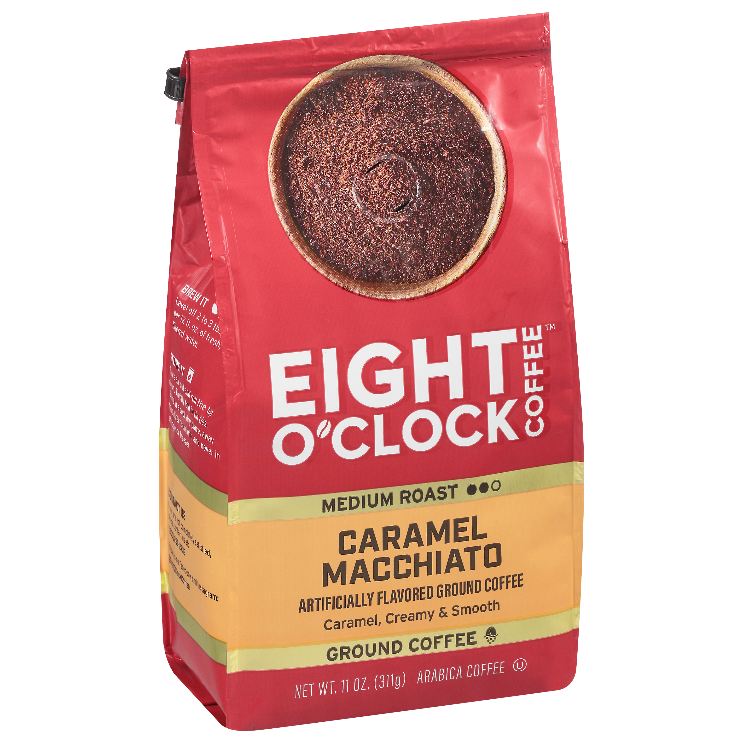 Eight O'Clock Caramel Macchiato Medium Roast Ground Coffee, 11 Oz. Bag - image 4 of 9