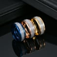 thumbnail image 4 of Bague en Acier Titane pour Hommes Motif Rime Bague en Acier Inoxydable Argent 12, 4 of 6