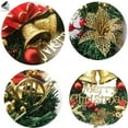 thumbnail image 4 of PULLIMORE 11.8 Inch Christmas Wreaths Artificial Xmas Garland with Red Bow Merry Christmas Sign for Front Door Window Wall Christmas Decorations, 4 of 9