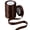 Brown, variant on THEGLY 150 Yards 3/8 Inch White Satin Ribbon for Gift Wrapping DIY Crafts Wedding Party Decoration（6 Pack x 25 Yards）