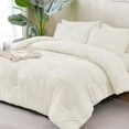 thumbnail image 2 of ANGENIA Comforter Sets for King Bed - 7 Pieces Ivory Bed in a Bag King Soft Lightweight Fluffy Boho Tufted Bed Sets with Comforter, Sheets, Pillowcases & Shams, 2 of 7