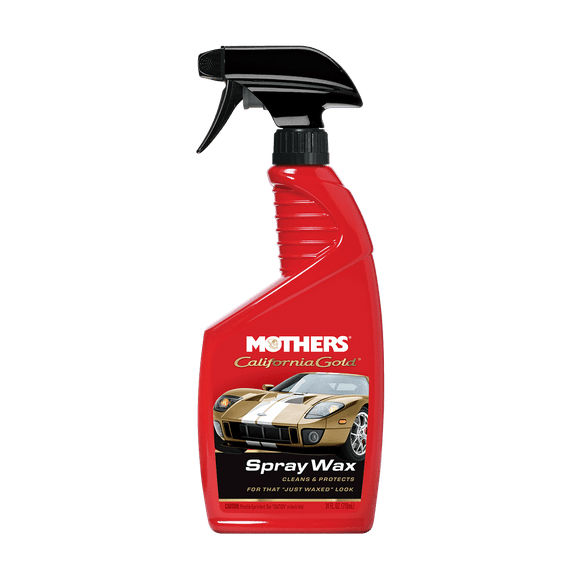 Mothers Car Wax 05724 California Gold; Liquid; 24 Ounce Spray Bottle; Without Applicator
