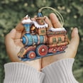 thumbnail image 3 of Christmas Train Wooden Ornaments by G. Debrekht - Christmas Decor - 8100198-1, 3 of 8