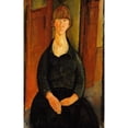 thumbnail image 3 of Amedeo Modigliani 11x14 Black Modern Framed Museum Art Print Titled - Flower Vendor (1919), 3 of 5