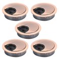 thumbnail image 2 of Desk Grommet,5pcs Zinc Alloy Desk Table Grommet Cable Hole Cover Optimal Efficiency, 2 of 14