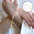 thumbnail image 4 of KAKOWELY 12 juegos de mini pulseras de rosario con cruz de perla - Pulsera de cruz católica con oración religiosa para bautismo, primera comunión y boda, 4 of 4