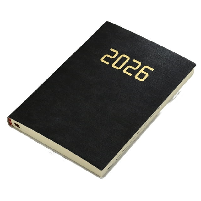 stanreset Calendrier du Semestre 2026 A5 360 Organisé Confortable les Anglais Noir