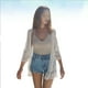 thumbnail image 2 of Blusa informal de playa para mujer, blusa de bikini para niña, hermoso chal de encaje (blanco), 2 of 5