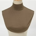 thumbnail image 2 of Women's Cotton Mock Turtleneck Dickey Half Top Collar Neck Blouse False Fake Neck, 2 of 6