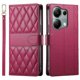 thumbnail image 1 of For Xiaomi Redmi Note 13 Pro 4G Poco M6 Pro 4G Case Rhombus Stitching Wallet Stand Leather Phone Cov, 1 of 5