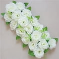 thumbnail image 1 of Kit de arco de flores para boda con cortinas, guirnalda de rosas artificiales de lujo para ceremonia de boda, cenador, telón de fondo de recepción, decoración floral de rosas, 1 of 6