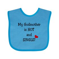 Inktastic Single Godmother Boys or Girls Baby Bib