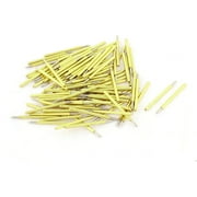 Unique Bargains 100 Pieces P75-B1 Dia 1.02mm 100g IC Testing Spring Test Probe Pin