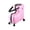 Pink, variant on Unisex Ride-On Luggage, 20 Inch Portable Kids Travel Suitcase with Password Lock and Durable Wheels for Summer Camps and Sleepovers (Pink)