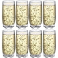 thumbnail image 4 of Home Essentials & Beyond Highball Glasses 13.25 oz Glass Drinking Cups for Cocktails & Juices, 8 Pack, 4 of 9