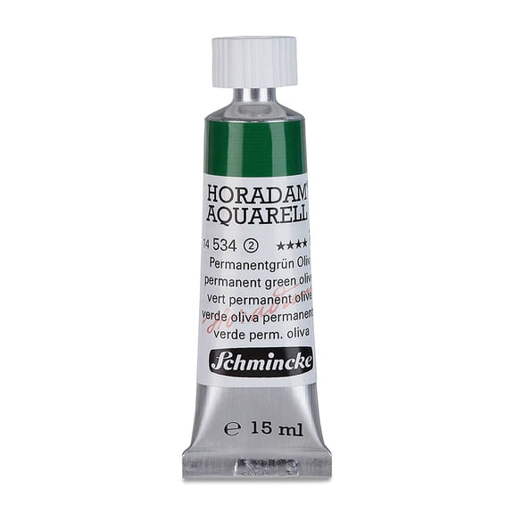 Schmincke Horadam Aquarell Artist Watercolor - Permanent Green Olive, 15 ml tube