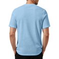 thumbnail image 4 of Mens Henley Shirts Short Sleeve Waffle Casual Tees Summer Athletic Work Gym T Shirts, XL, 4 of 7