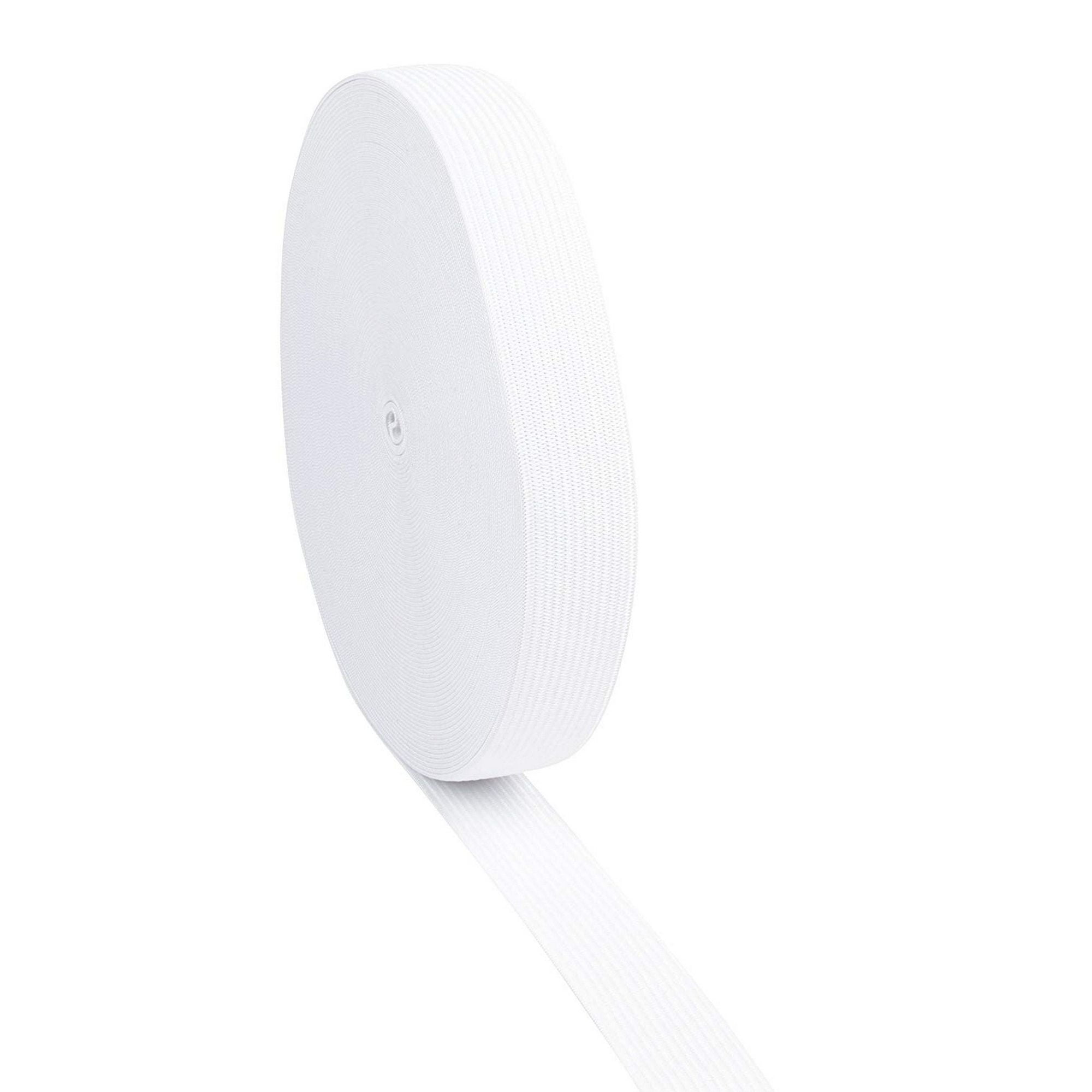 Elastic Spool White Sewing Elastic Band, Braided Stretchy High