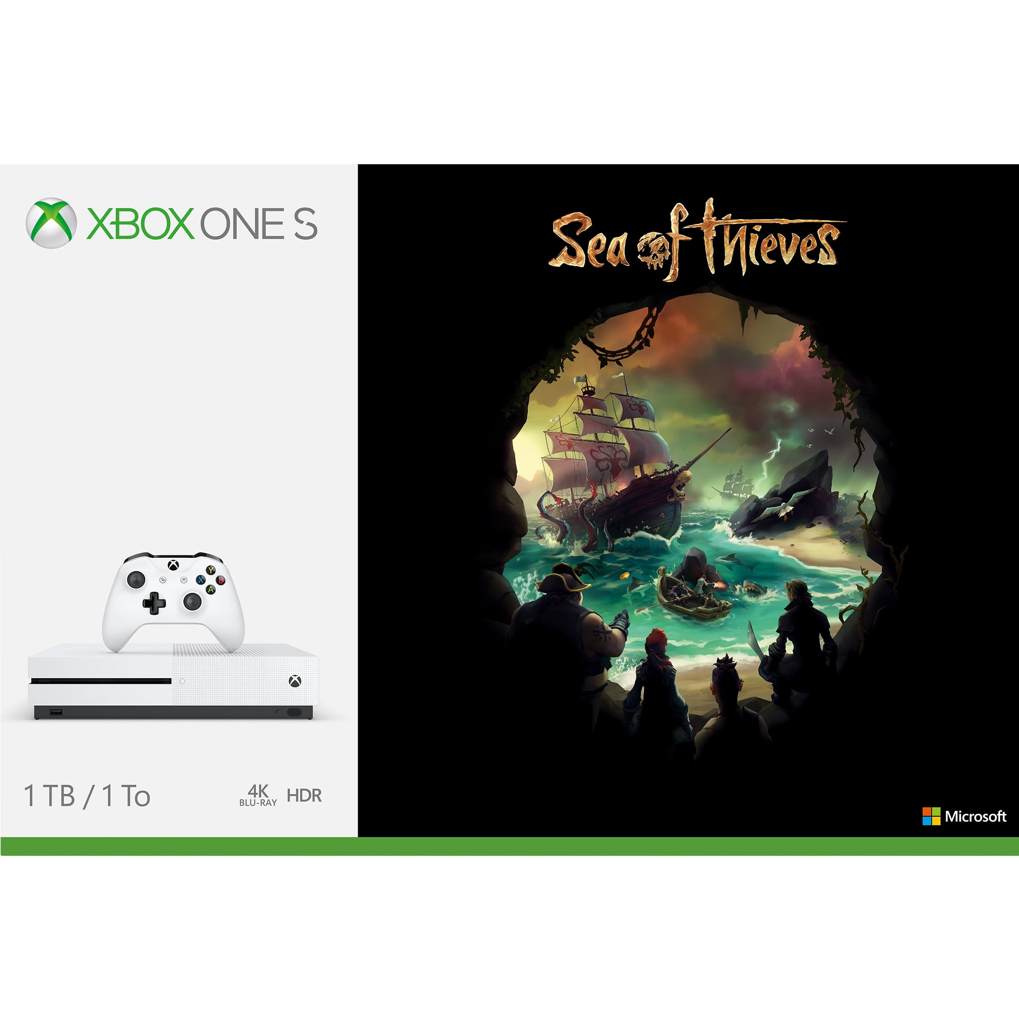 Microsoft Xbox One S 1tb Sea Of Thieves Bundle White 234 00324