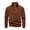 Brown, variant on safuny Loose Fleece Tops for Men Fashion Solid Color Pullover Quarter Zipper Stand Collar Shirts Relaxed Outwear Casual Sweatshirts Long Sleeve Tees Fall Brown L
