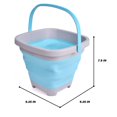 thumbnail image 5 of Foldable 10" Pail Buckets Silicone Collapsible Buckets Multi Purpose 5 Liter, 1.5 Gallons (Pack of 3), 5 of 5