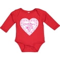 thumbnail image 3 of Inktastic Grandma's Sweetie Pie with Pink Hearts Boys or Girls Long Sleeve Baby Bodysuit, 3 of 5