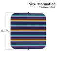 thumbnail image 2 of Honeii Colorful Mexican Stripes Print Leather Coaster Set of 4, Ideal for Safeguarding Your Furniture from Drinks Spills and Effortless cleanup-Square, 2 of 6